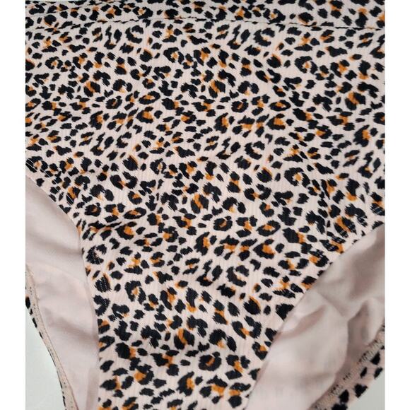 Xhilaration Juniors High-Leg High-Waist Animal Print Bikini Bottoms – 24W/26W - Picture 6 of 10